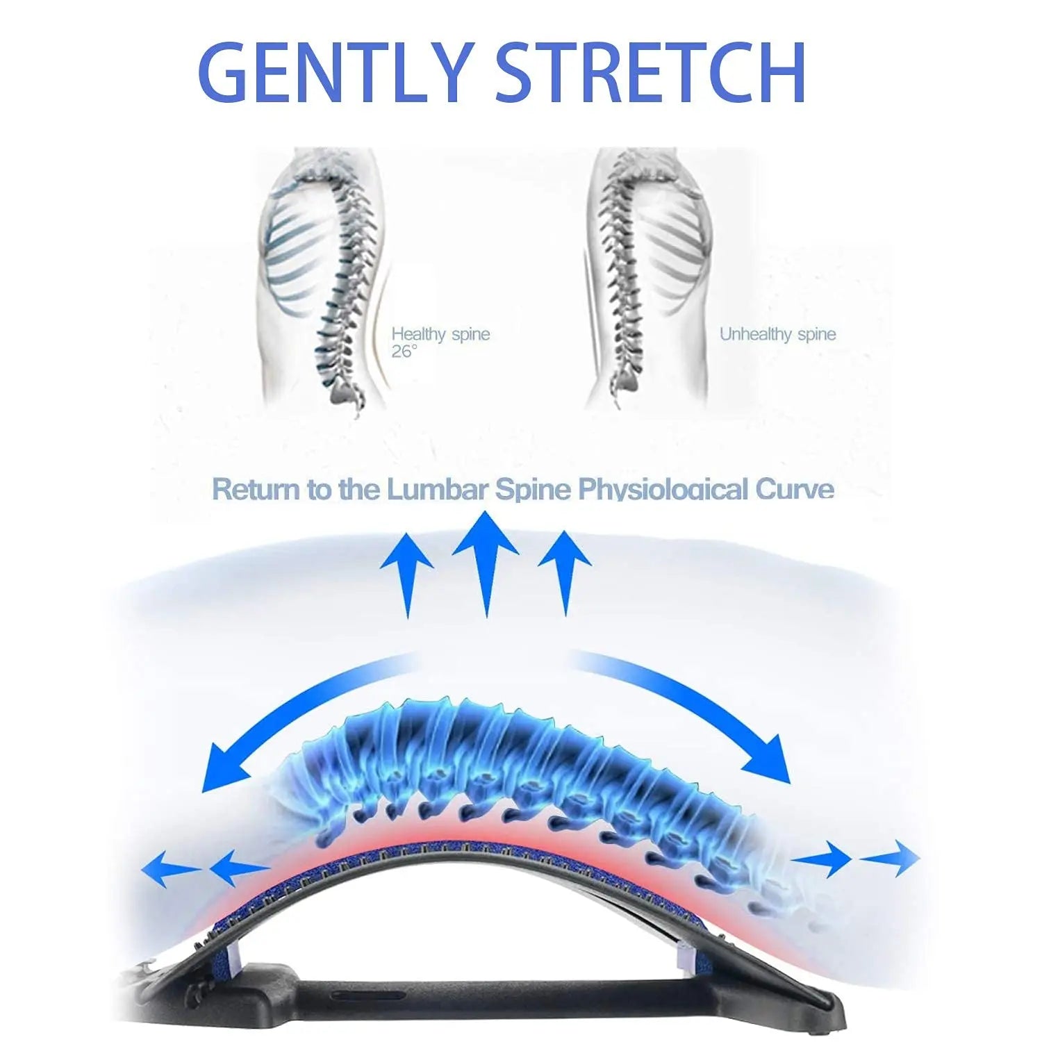 Fitness Lumbar Support Back Stretcher